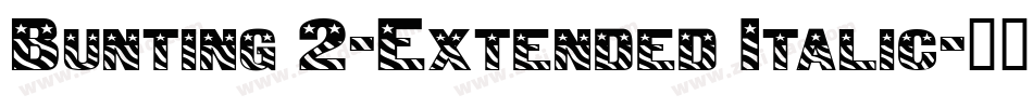 Bunting 2-Extended Italic字体转换